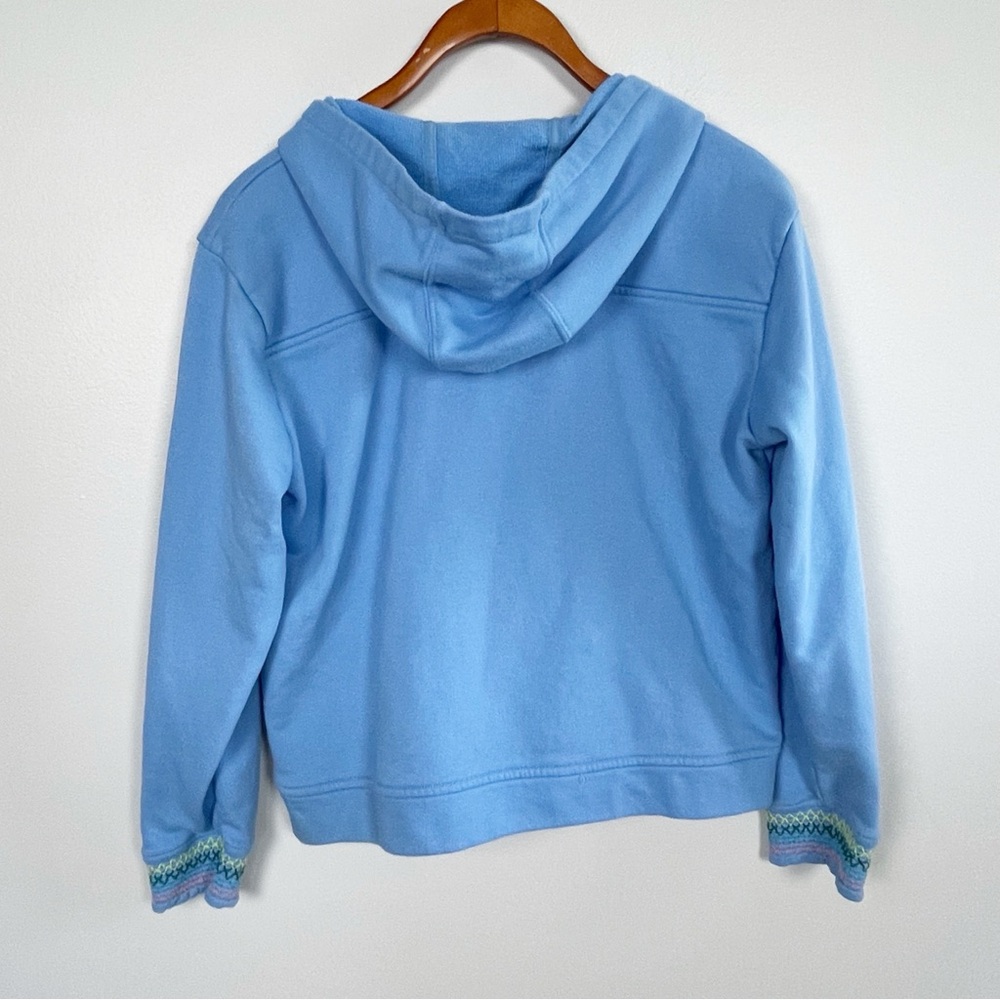 Vineyard Vines Blue Hoodie Sweatshirt XL Pink Trim Preppy - Picture 5 of 6
